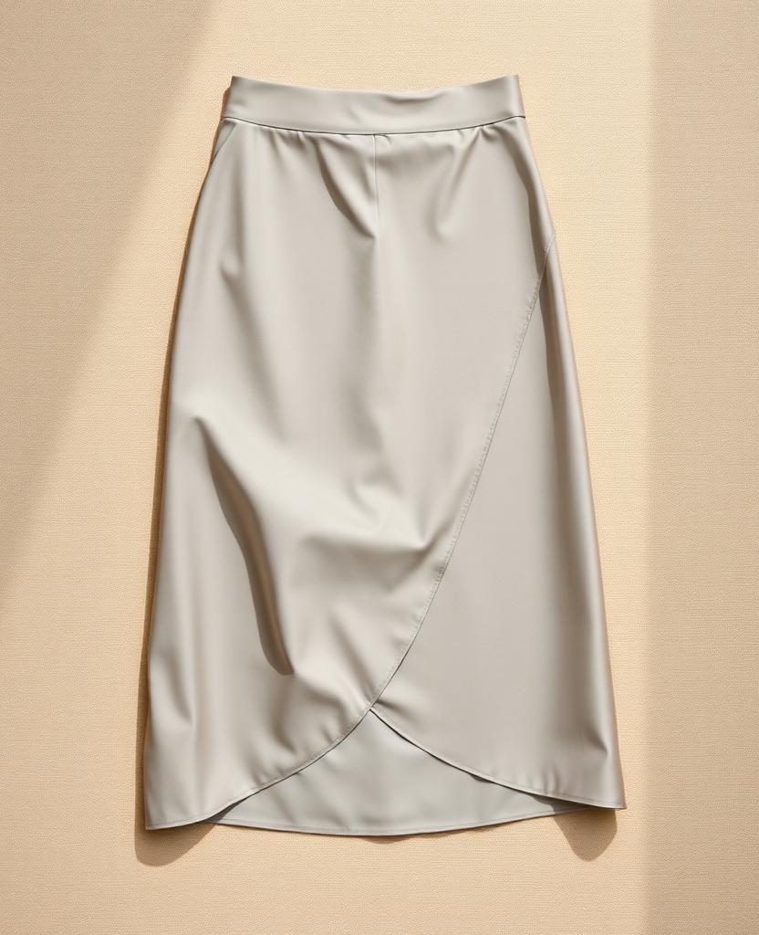 Vela Bias-Cut Satin Midi